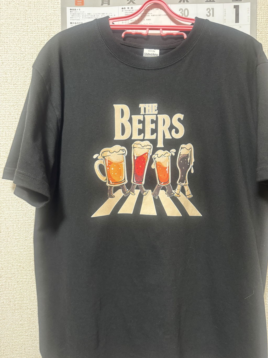 THE BEERS 橫断歩道 Tシャツ ｜ ビール好き・クラフトビール・おもしろ・ロックに人気