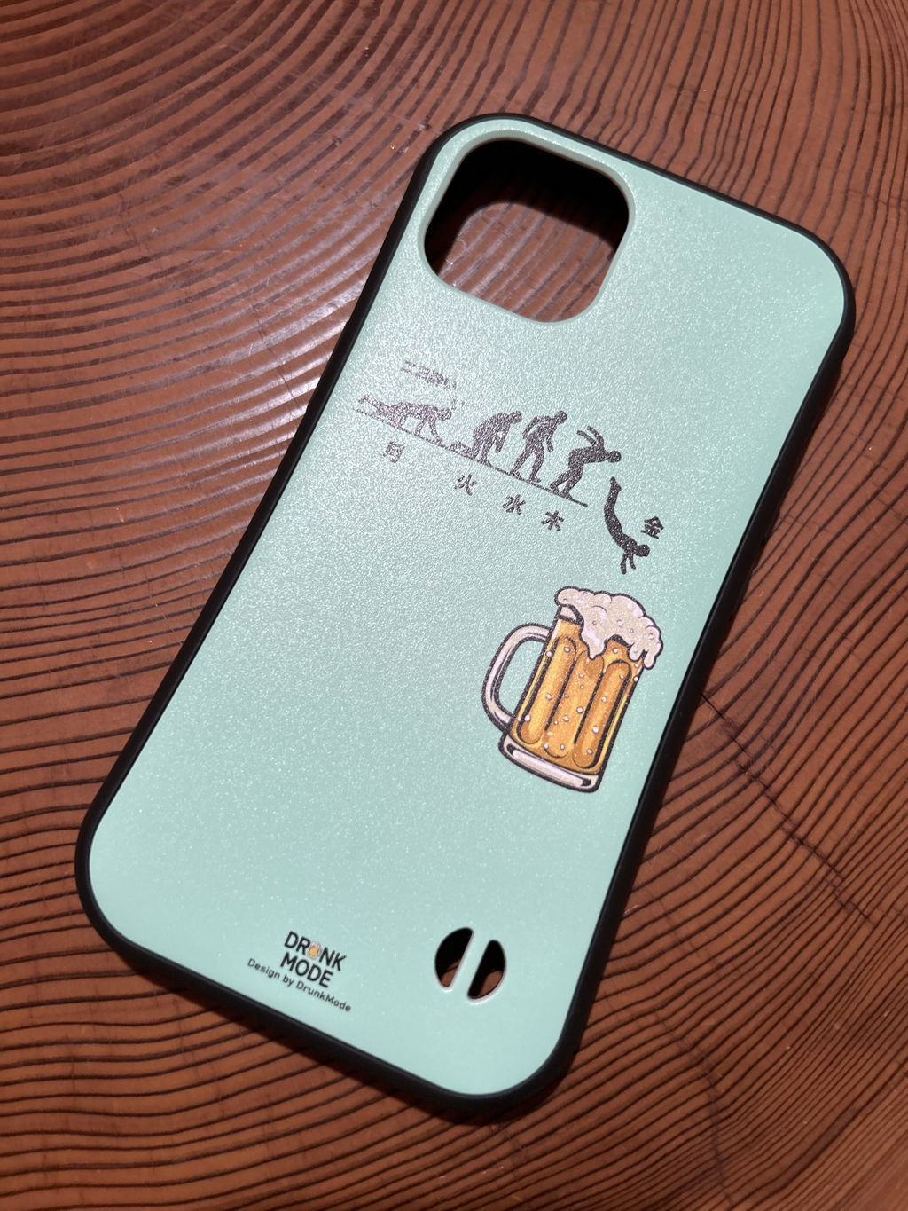 「月曜日金曜日」iPhoneケース｜おもしろスティックマンデザイン