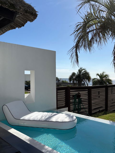 Sillón inflable piscina Santorini
