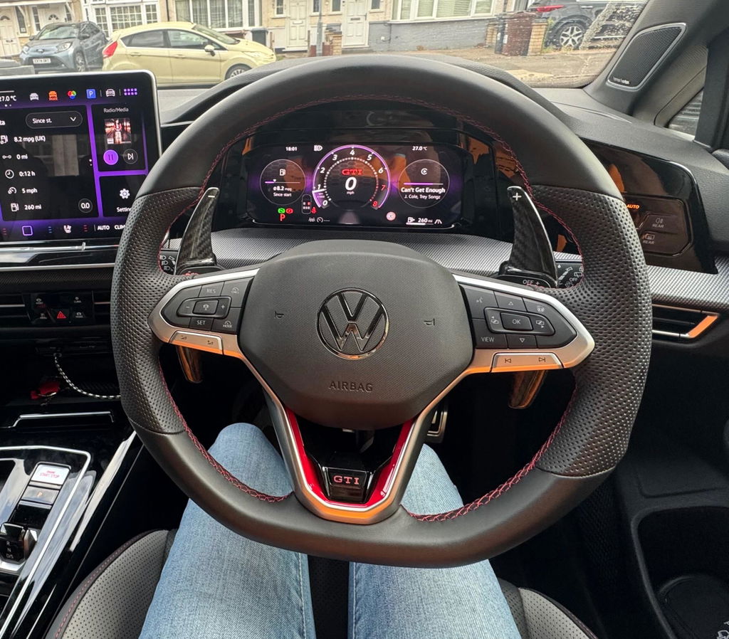 VW MK8 Carbon Fiber Paddle Shifters (EI8HT)