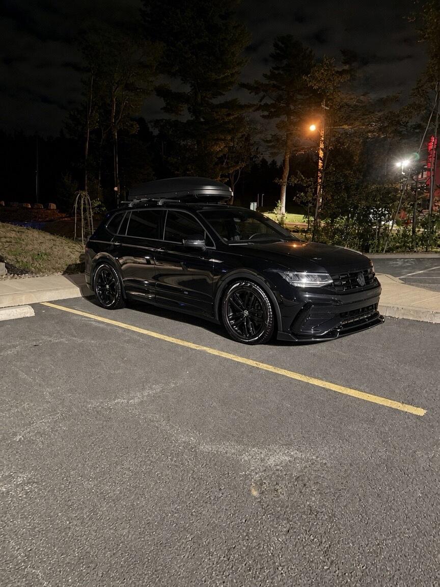 Black VW Emblem Cover Front/Rear for Tiguan MK2 MK2.5
