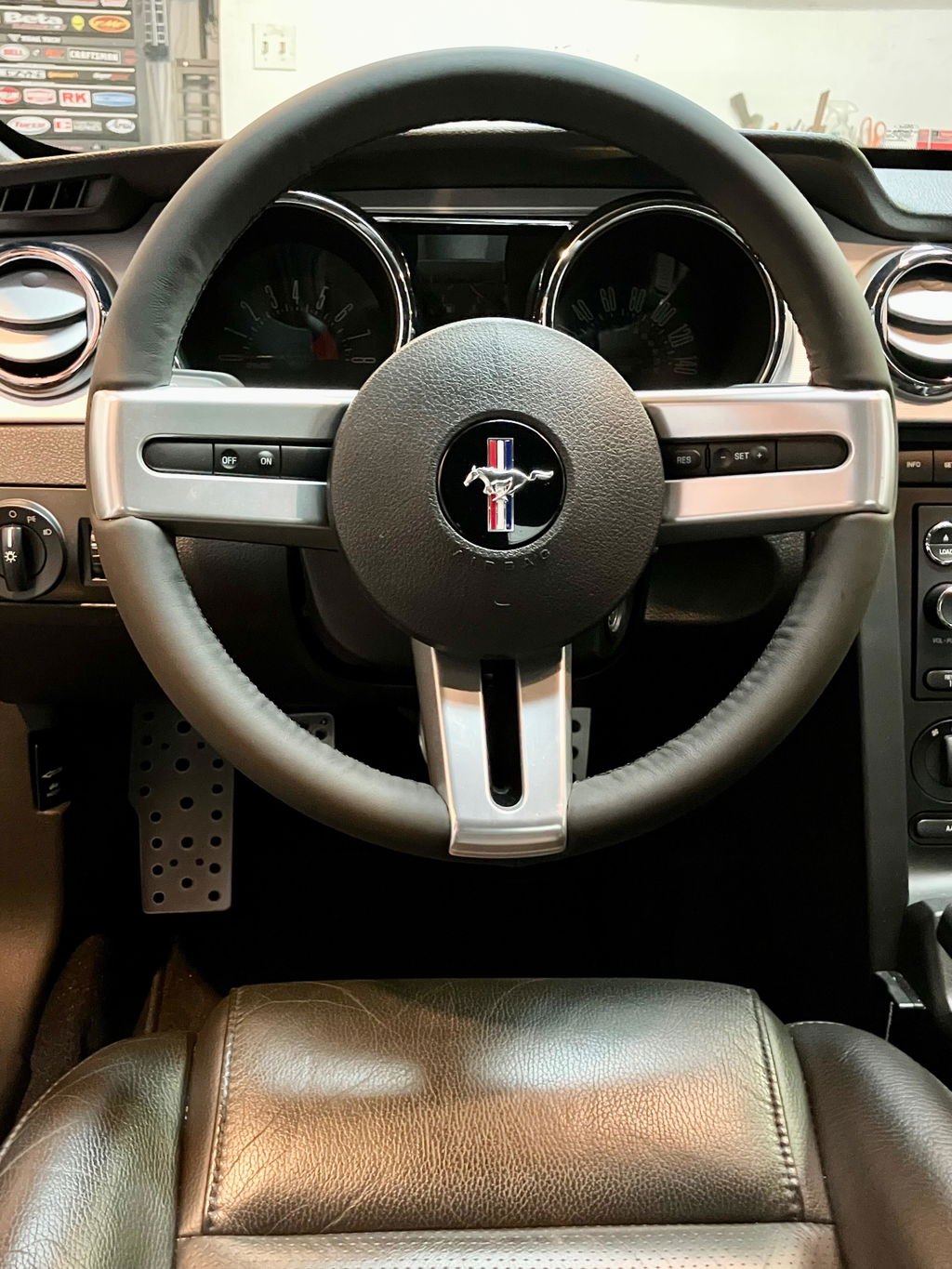 Custom Leather Steering Wheel Cover for VW
