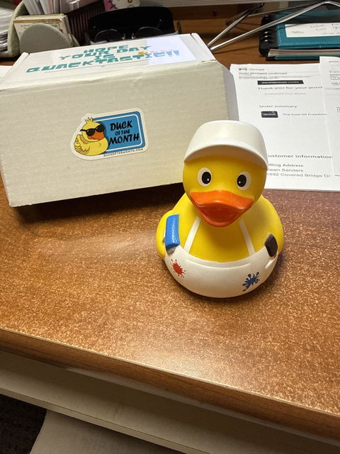 Painter Rubber Duck