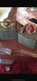 Red Jasmine Set - Gold Plated