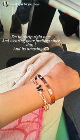 Elegant Butterfly Rose Gold Bracelet