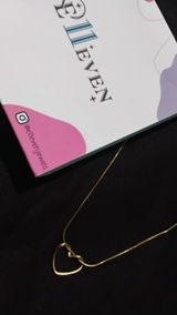 Open Heart Pendant Necklace