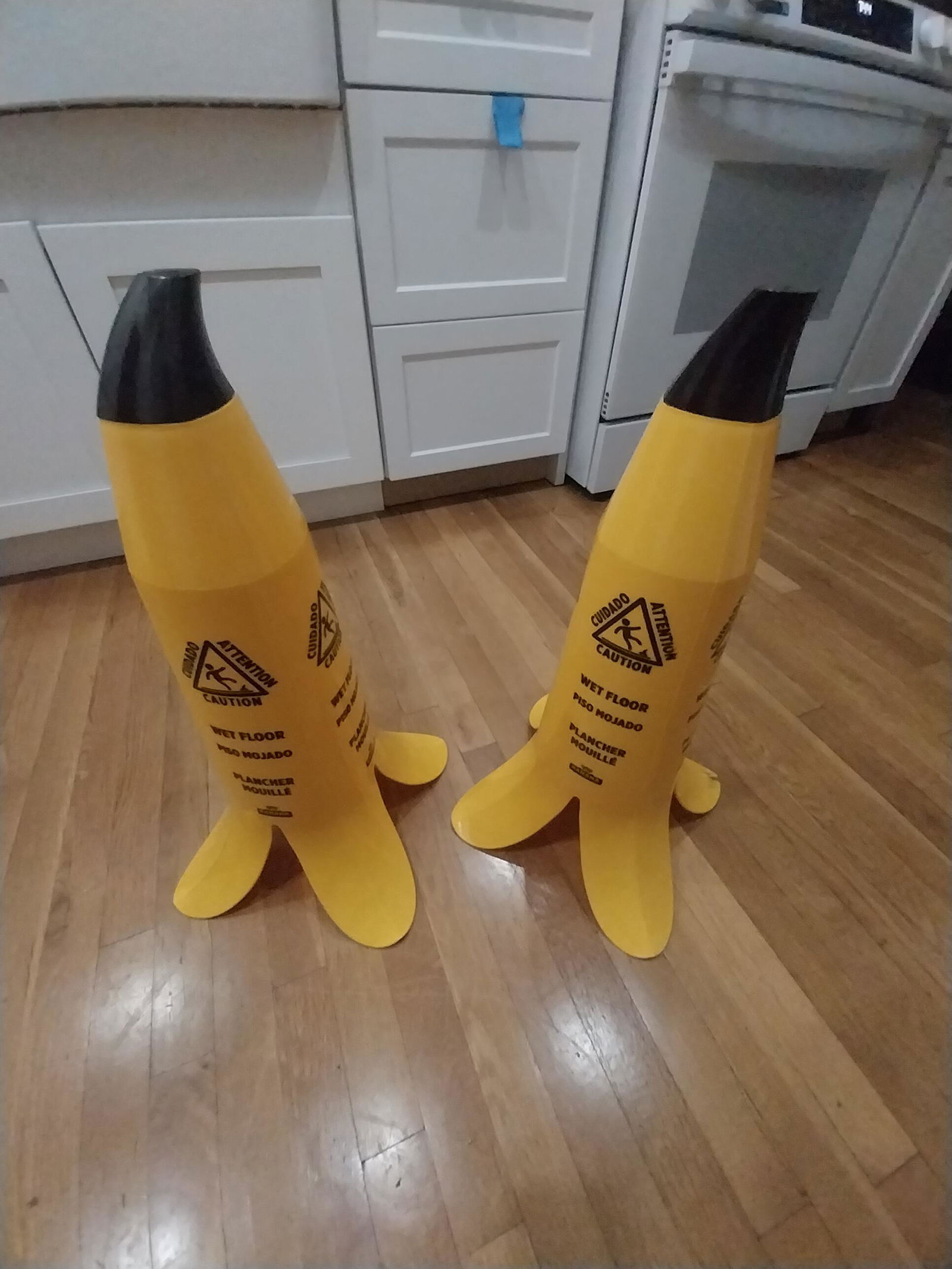 Banana Products Trilingual Safety Cone Yellow 24