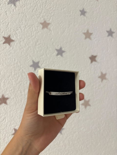 Gravierbares Armband mit Plättchen