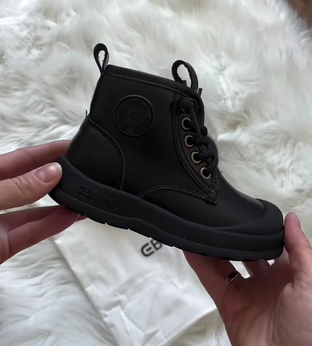 Kundenfoto: EBMINI® LOS - Wasserdichte Barfußstiefel für Kinder mit Warmfutter