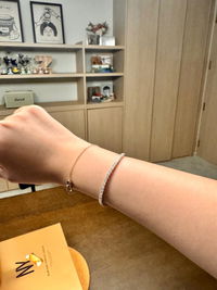 Éclat Round 4 Prong Moissanite Tennis Bracelet