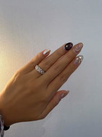 Scallop Mosaic Moissanite Ring