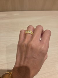 Scallop Mosaic Moissanite Ring