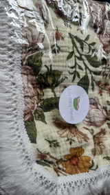 Boho Organic Muslin Wrap - Mustard