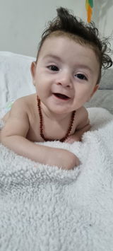 Baltic Amber Baby Teething Necklace – Cognac (33cm) | Natural Amber Australia
