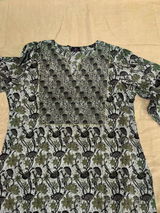 Brown Cotton Straight Kurta