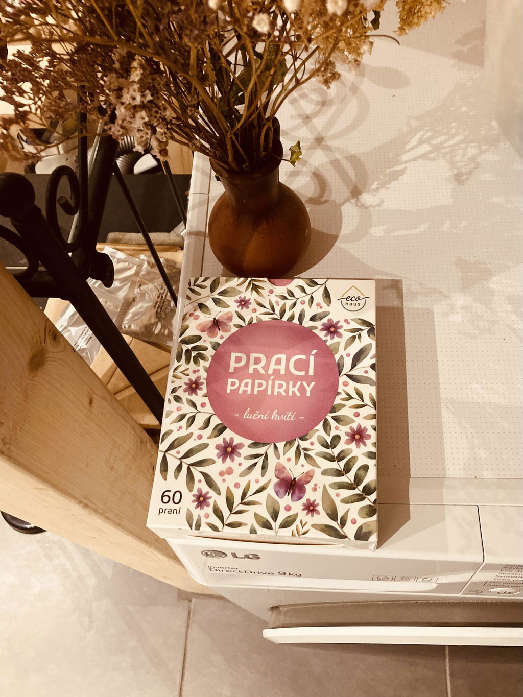 Prací papírky EcoHaus 60 praní luční kvítí