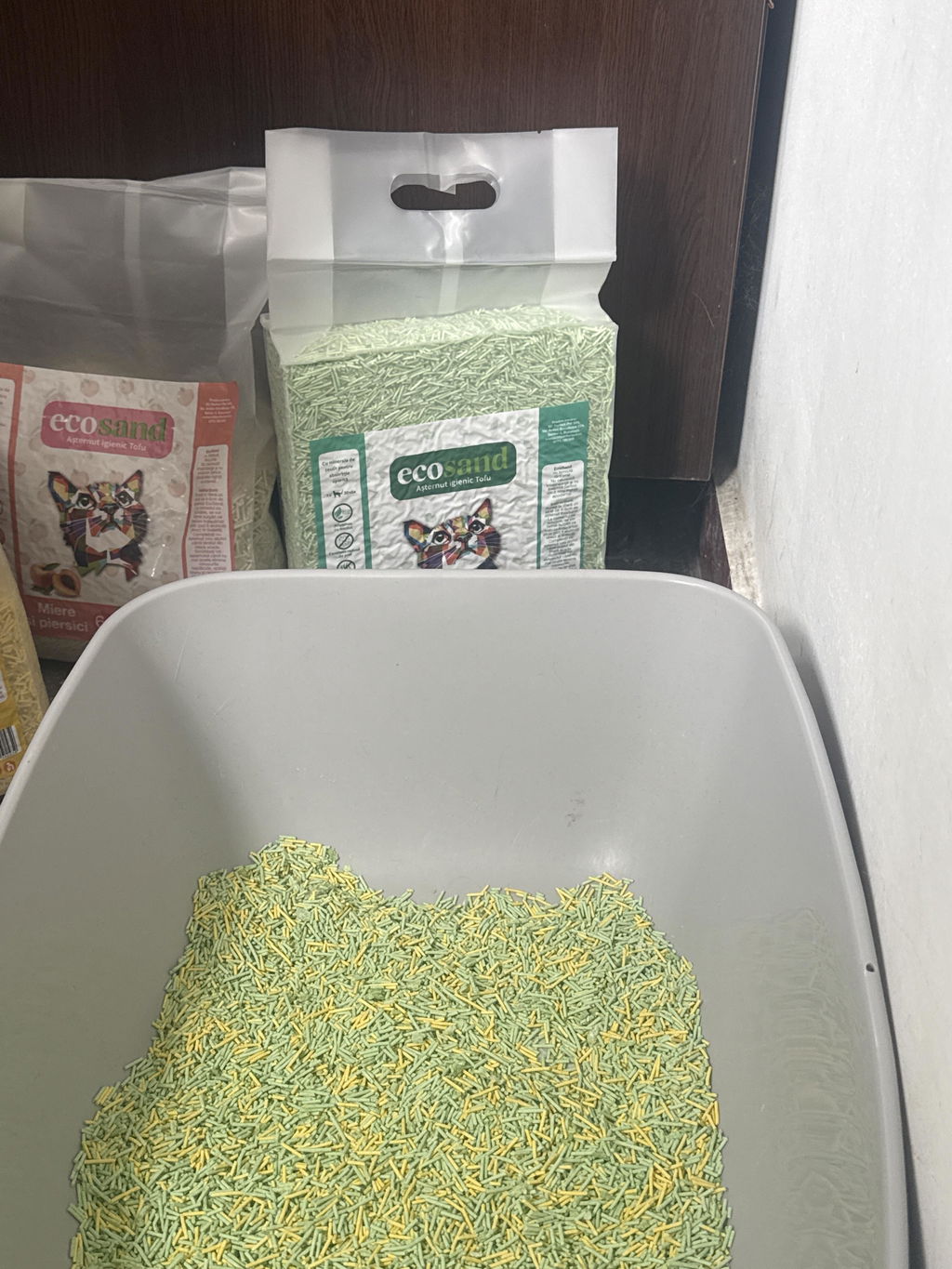 Nisip tofu pisici Ecosand mentă 6L