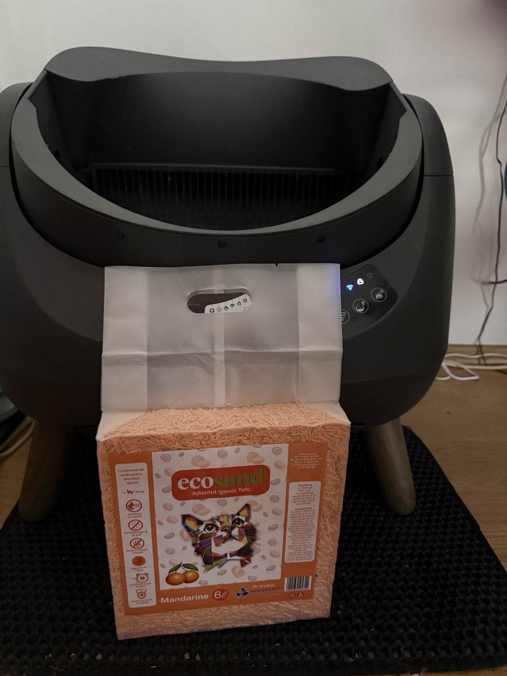 Nisip tofu pisici Ecosand piersici si miere 6L