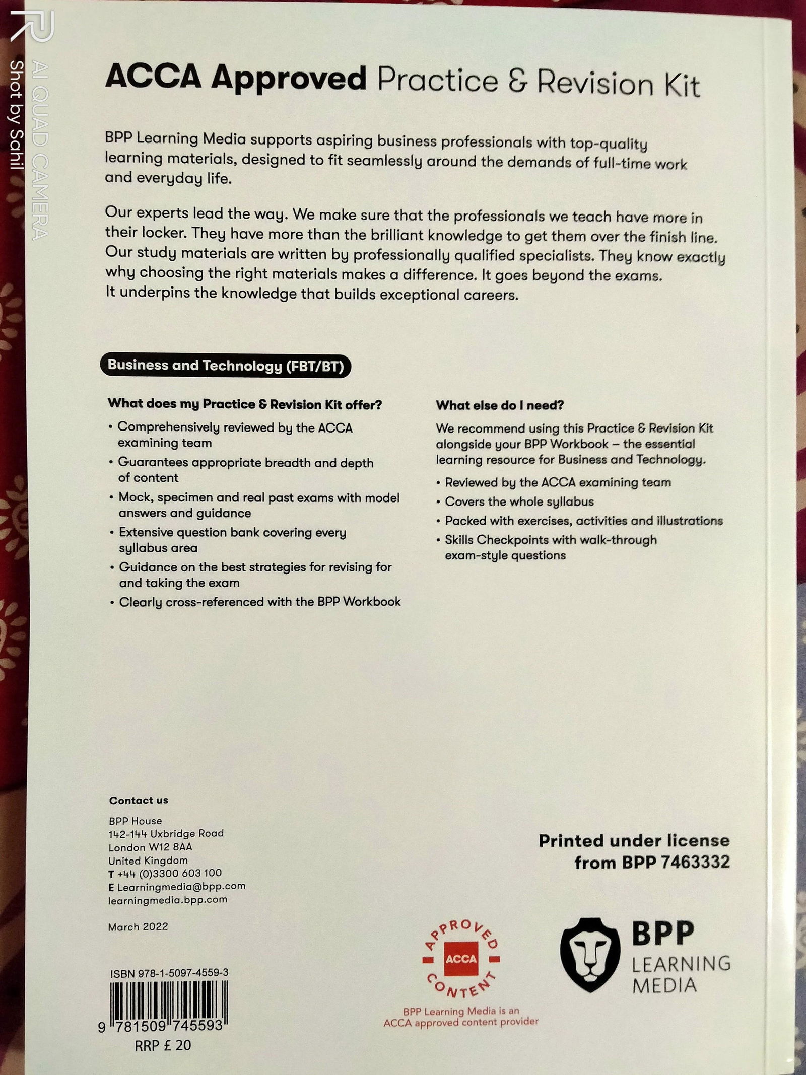 ACCA Applied Knowledge BPP Books Bundle | Eduyush