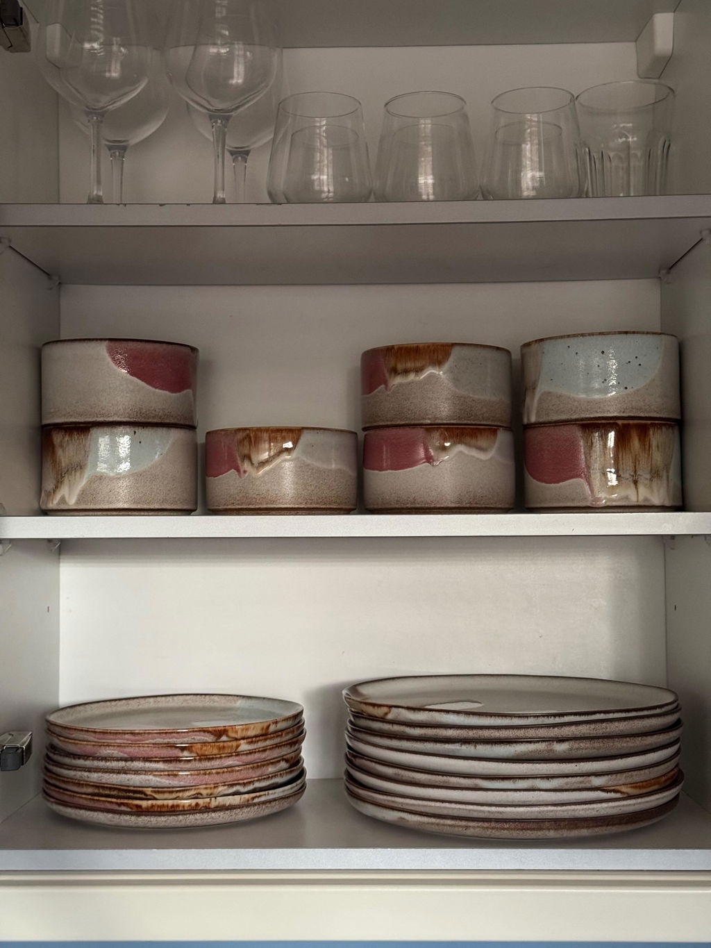 Set of 12 stoneware ceramic Dinnerware — Melting Ice Cream Collection