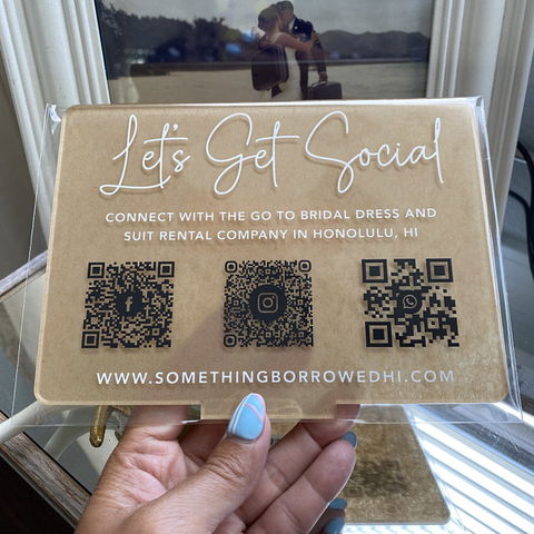 Oh Snap, Tag Us In That! - Social Media Sign, Add Your Custom Hashtag Acrylic Wedding Sign