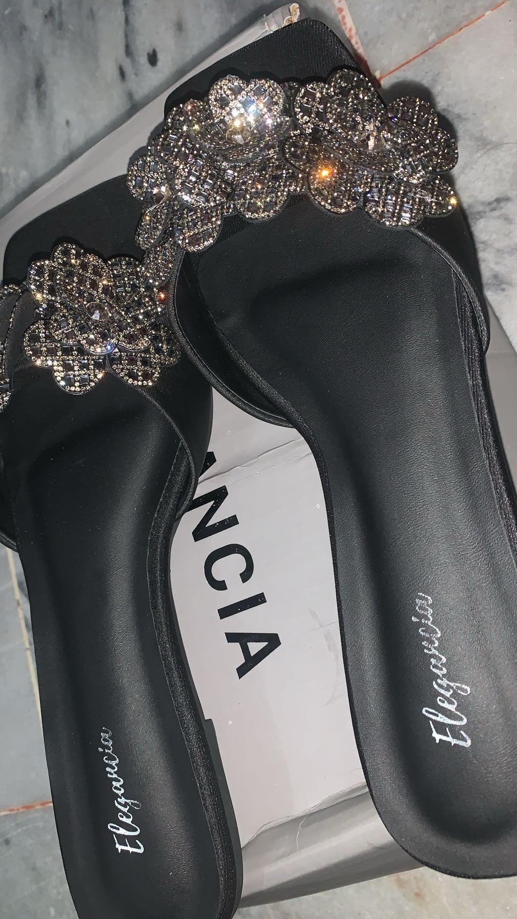 Floral Slides Flat