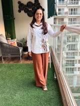 Meadow Bloom: Floral Embroidered Shirt
