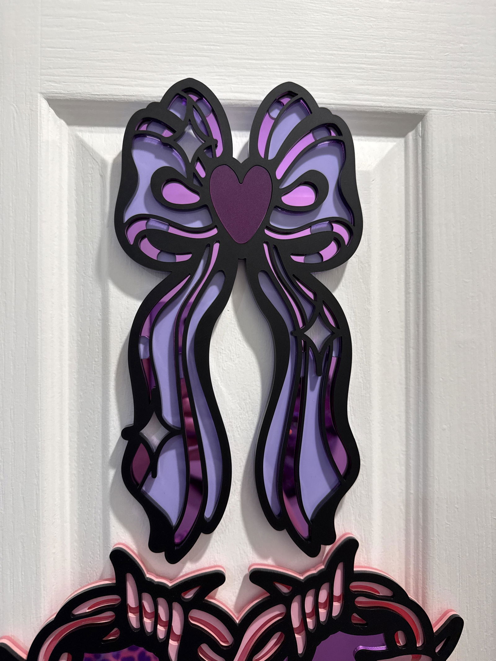 Tattooed Kewpie Wall Hanging Tattoo-Inspired Acrylic Wall Art by