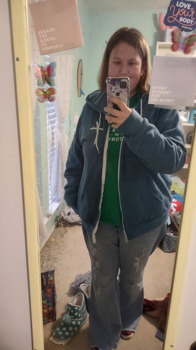 Customer photo of Cross Premium Fleece Zip Up Hoodie