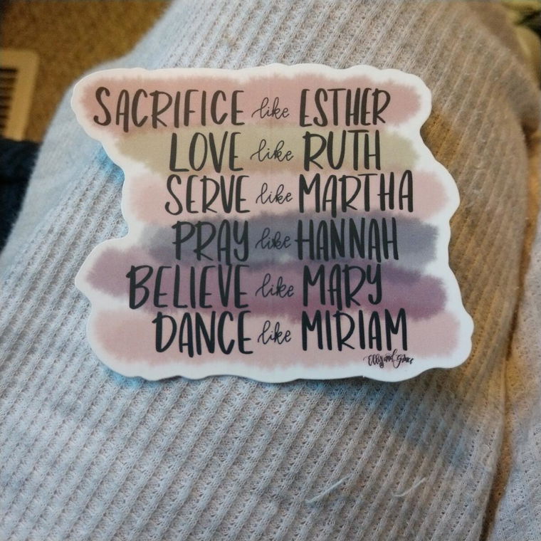 Customer photo of Modern Women of the Bible Sticker