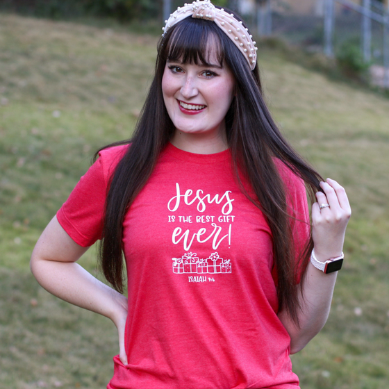 Customer photo of Jesus is the Best Gift Ever Unisex Shirt from Savannah Wigger
