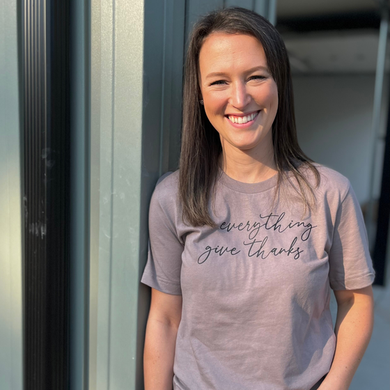 Customer photo of In Everything Give Thanks Unisex Shirt from G.U.