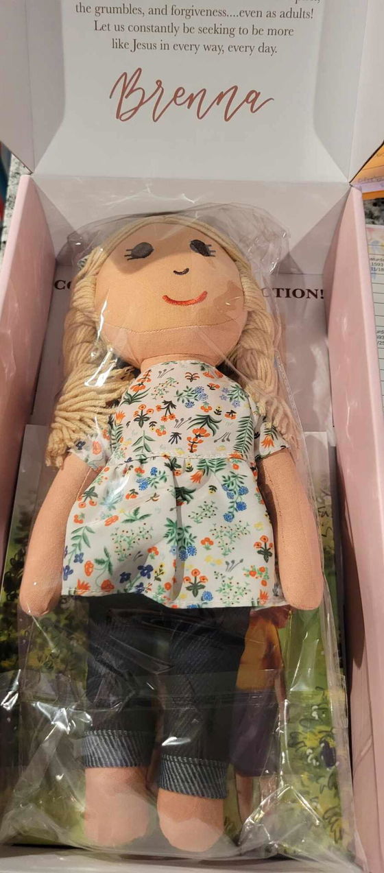 Customer photo of "Grace & the Fruit of the Spirit" Book + Linen Doll Set from Stephanie Chartier