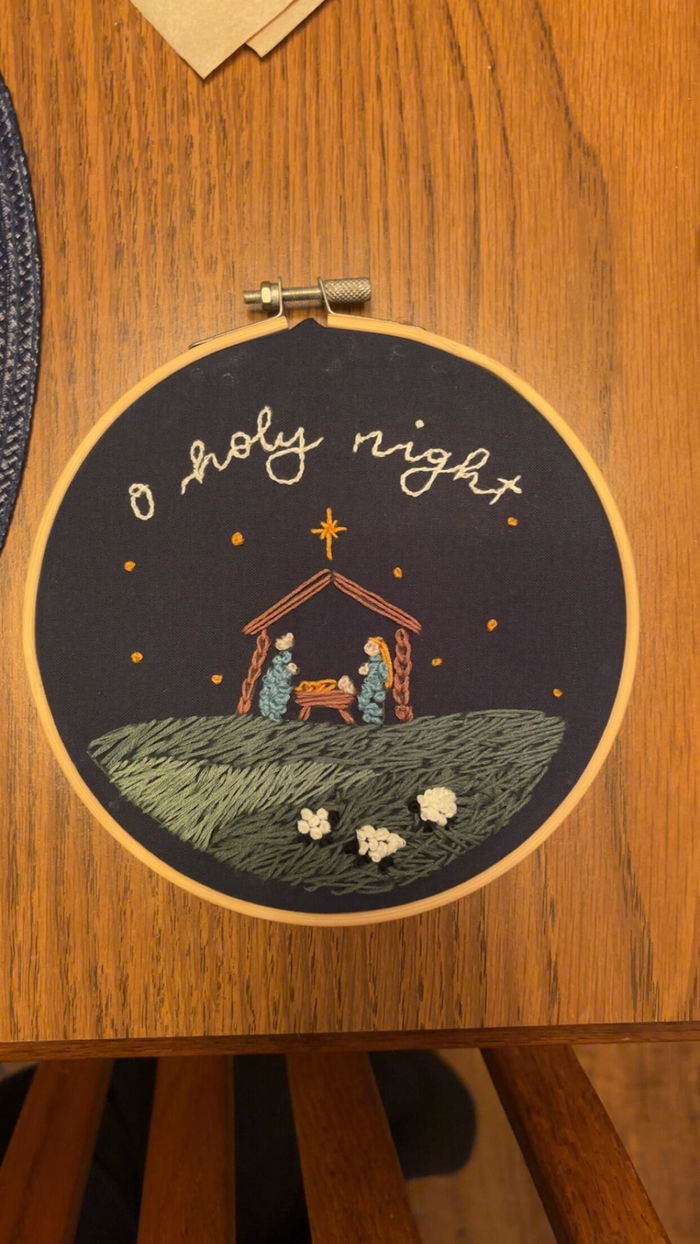 Brittany C.'s finished embroidery