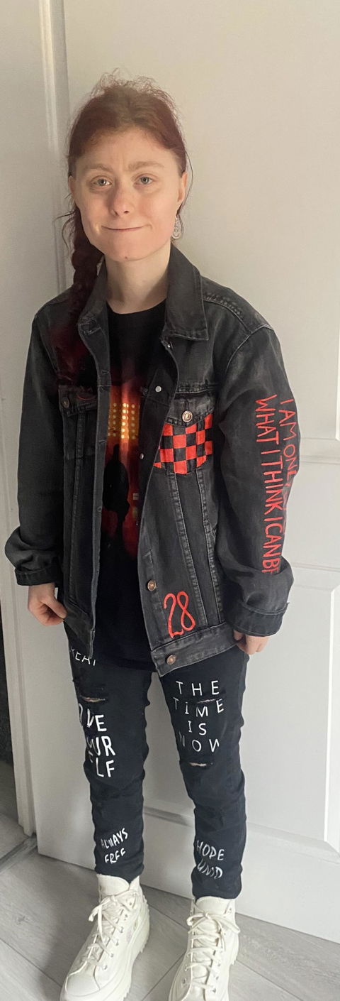 Custom Painted Denim Jacket, Personalised Jackets