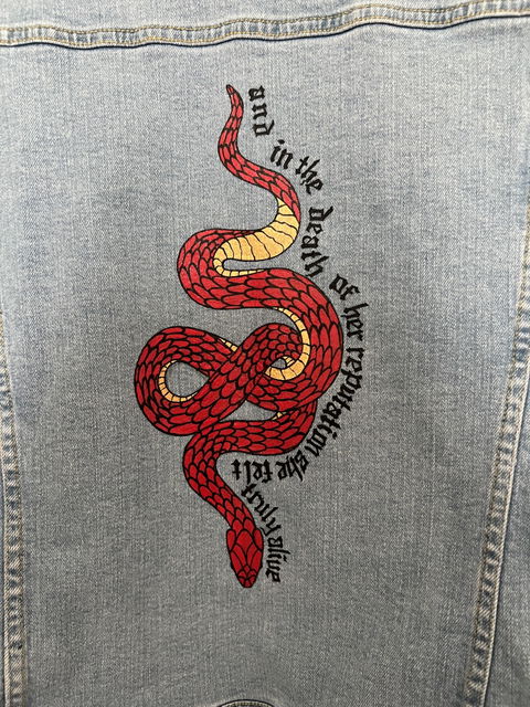 Custom Painted Denim Jacket, Personalised Jackets