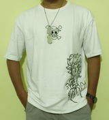 One Piece Luffy Gear-5 Oversized Embroidered T-Shirt