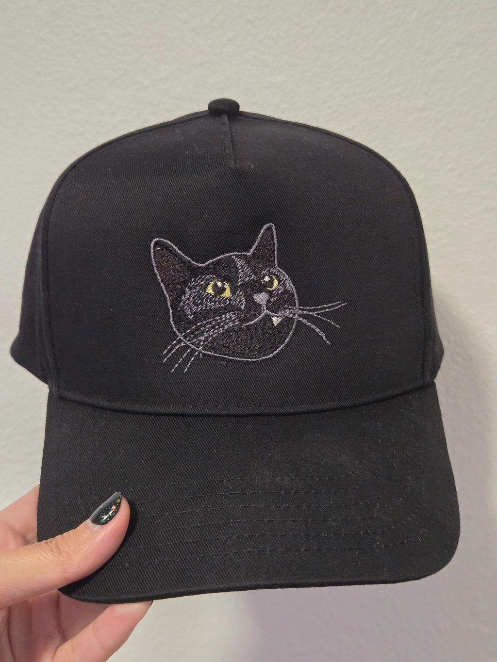 Custom Pet Photo Snapback Hats - Embroidered Dog, Cat or any Pet Portrait Caps