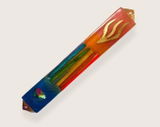 Epoxy Mezuzah with Rainbow colored Popsicle Sticks