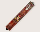 Epoxy Mezuzah in Blue & Red with Mouse Character charm