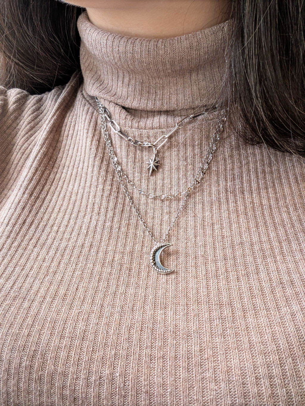Vintage charm stainless chain