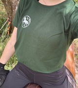 T-shirt manches courtes "Ride With Soul", Vert sapin