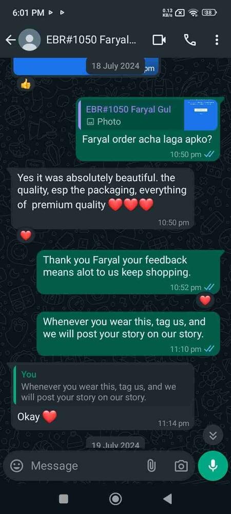 Faryal review photo