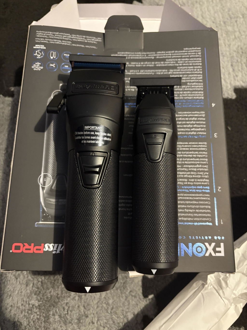 Mașină de Tuns Profesională Babyliss Pro FXONE ALL-METAL Cu Baterie Interschimbabilă Și Motor Digital N1 Cu Rulmenți Dubli