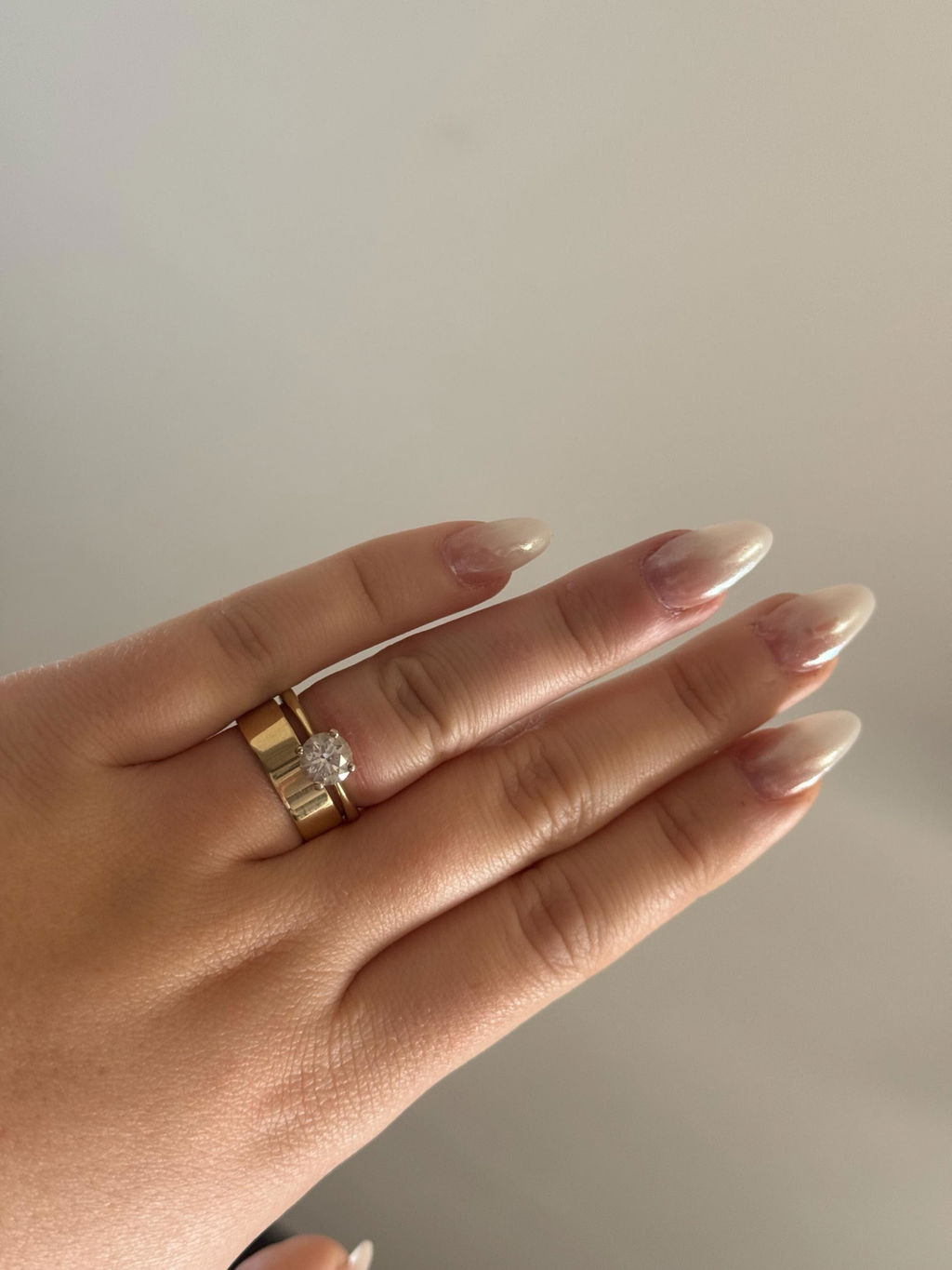 Alternating Marquise Side Stone Moissanite Engagement Ring (1.00 CT)