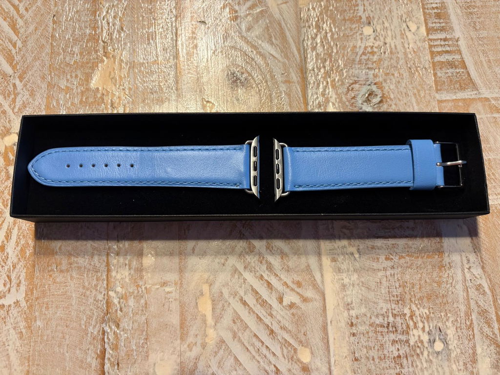Holi Apple Watch - Bracelet cuir de vachette Ciel 38mm 40mm 41mm 42mm