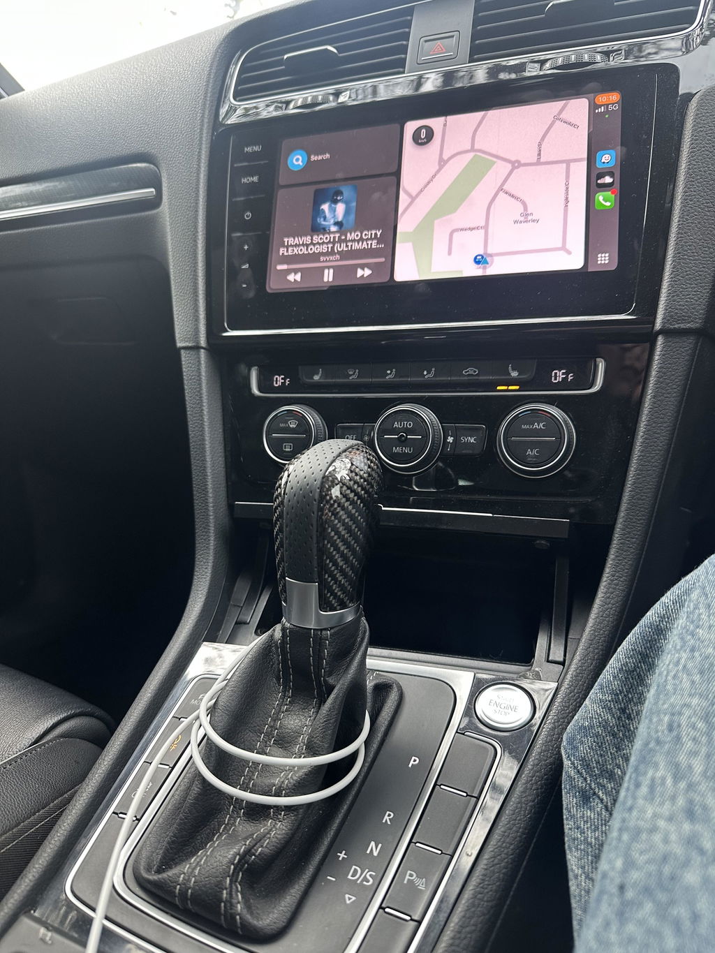 Carbon Fiber DSG Gear Knob - Volkswagen Golf, Jetta, Tiguan, Passat, Scirocco