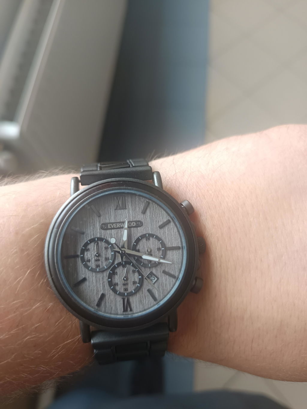 EverWood™  - Metal Zebra Kronográf 44.5mm