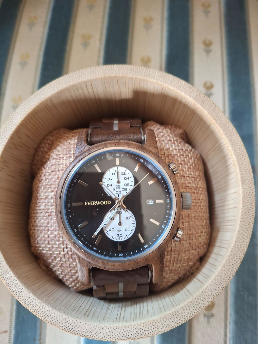 EverWood™ - Classic Walnut Wood Kronográf 44mm