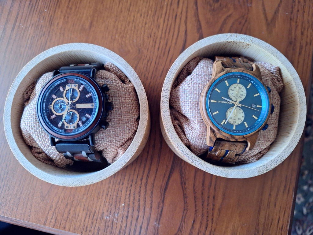 EverWood™ - Classic Walnut Blue Chronograph 44mm